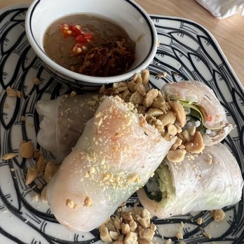 Sochi Saigon Kitchen - Spring rolls-the peanut sauce is rich and addictive! We always save it to use with other dishes too - Vietnamese Near Me - Chicago, Illinois Sochi Saigon Kitchen - Spring rolls-the peanut sauce is rich and addictive! We always save it to use with other dishes too - Vietnamese Near Me - Chicago, Illinois