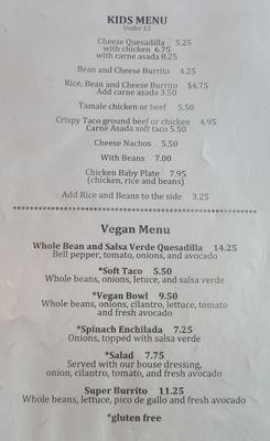Menu photo 4 El Toro Bravo Capitola, CA