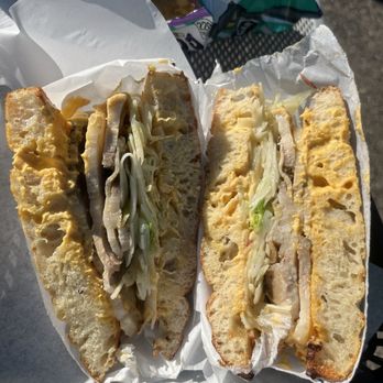 Babydudes - Porchetta on focaccia with fennel slaw! - Sandwiches Near Me - Morro Bay, California