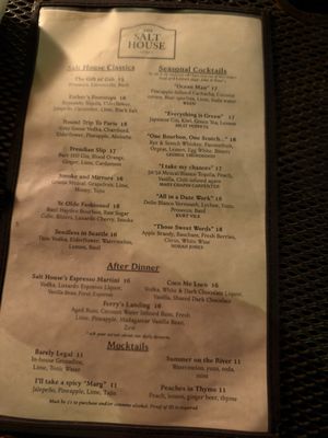 Menu photo 1 The Salt House New Hope, PA Menu photo 1 The Salt House New Hope, PA