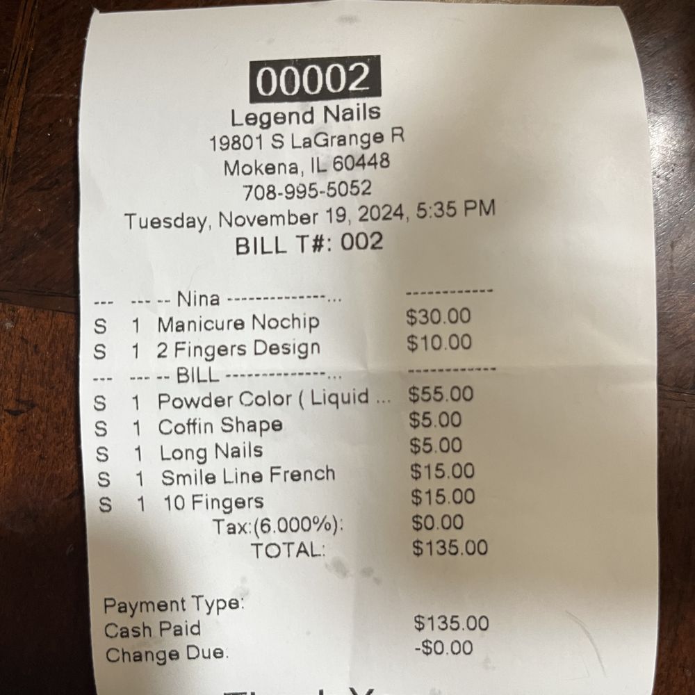 10 fingers charge???Long Nails charge?Shape charge???Really?No other place charges this