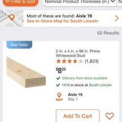 Menards - Lincoln - 2x4x96 is cheaper everywhere else but at Menards.