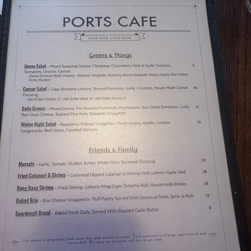 Ports Cafe - Main menu - New American Near Me - Geneva, New York Ports Cafe - Main menu - New American Near Me - Geneva, New York