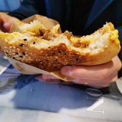 Ground Control Cafe - Bacon and egg bap
