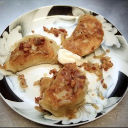 PieroGo Grill & Biergarten - Hausgemachte Pierogi gibt es bei uns mit Fleischfüllung, Pilzen und Sauerkraut oder Quark, Zwiebeln und Kartoffeln!