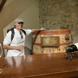 Pushpak Wine Country Tours - Huge wine barrel at one of the wineries we stopped at.