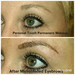Personal Touch Permanent Makeup - Microbladed Eyebrows and permanent eyeliner.