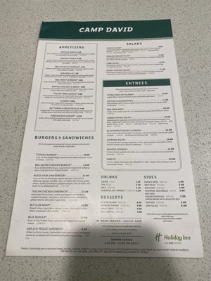 Menu photo 1 Camp David Restaurant Little Rock, AR Menu photo 1 Camp David Restaurant Little Rock, AR