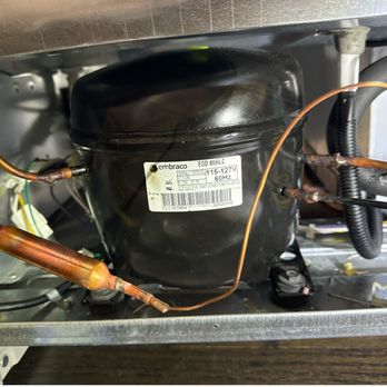 Action Appliance Repair - New filter dryer and compressor Installed. We verified our joints by pressurizing with nitrogen prior to charging with refrigerant. - Appliances & Repair Near Me Action Appliance Repair - New filter dryer and compressor Installed. We verified our joints by pressurizing with nitrogen prior to charging with refrigerant. - Appliances & Repair Near Me