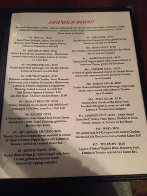 Menu photo 2 Moosie's Moneta, VA