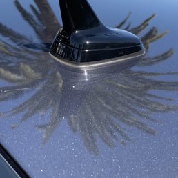 Brand new car. Paint came off due to harsh bristles. Brand new car. Paint came off due to harsh bristles.