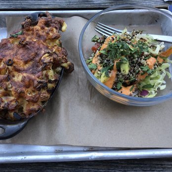 Kid Cashew - Mac and Cheese with half avocado quinoa salad (chipotle dressing). - Mediterranean Near Me - Charlotte, North Carolina Kid Cashew - Mac and Cheese with half avocado quinoa salad (chipotle dressing). - Mediterranean Near Me - Charlotte, North Carolina