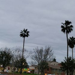 Santa Susana Plaza - Winter sky.