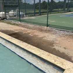 Cecil T. Hunter Pool - Leakage from deterioration of the tennis courts into kiddie pool