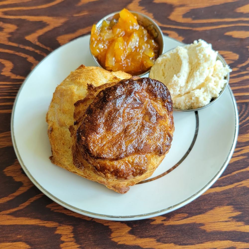 Wilde's - SCONE with clotted cream and satsuma marmalade - Diners Near Me - Los Angeles, California Wilde's - SCONE with clotted cream and satsuma marmalade - Diners Near Me - Los Angeles, California
