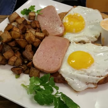 Double Chin Modern Asian Restaurant - Not So Bae-sic Breakfast - try it with spam. Trust me. - Asian Fusion Near Me - Boston, Massachusetts Double Chin Modern Asian Restaurant - Not So Bae-sic Breakfast - try it with spam. Trust me. - Asian Fusion Near Me - Boston, Massachusetts