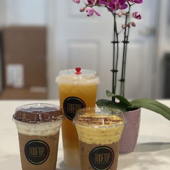 Rooftop Macarons - Tiramisu latte, Passionfruit Lychee Iced Tea, Original Egg Coffee - Macarons Near Me - Sacramento, California
