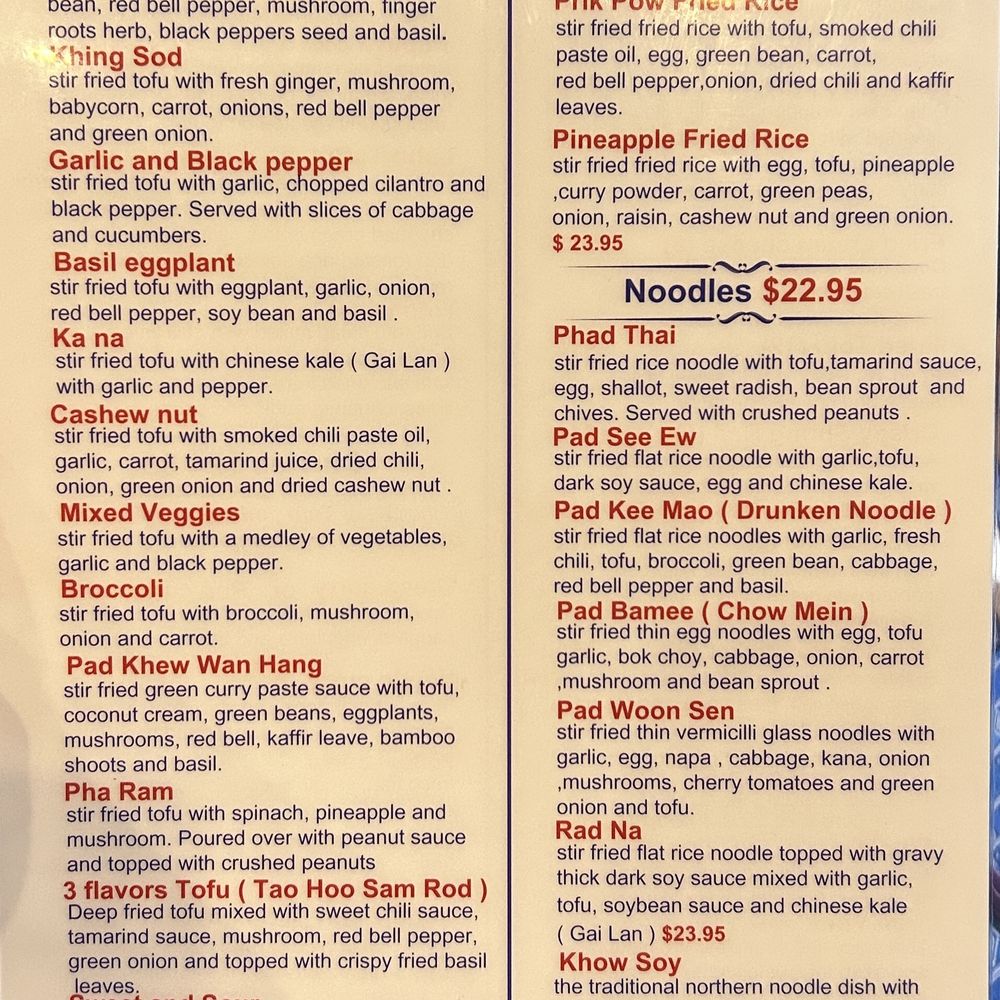 Thai Soul Kitchen - Vegetarian Menu Page 2 - Thai Near Me - San Jose, California Thai Soul Kitchen - Vegetarian Menu Page 2 - Thai Near Me - San Jose, California