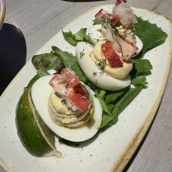 Monkeypod Kitchen by Merriman - Deviled eggs - New American Near Me - Kihei, Hawaii Monkeypod Kitchen by Merriman - Deviled eggs - New American Near Me - Kihei, Hawaii