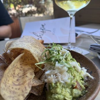 Chispa Food | Drink - Guacamole with crab and taro chips. - Cocktail Bars Near Me - Napa, California Chispa Food | Drink - Guacamole with crab and taro chips. - Cocktail Bars Near Me - Napa, California