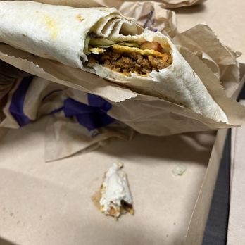 Taco Bell - Non veggie crunchwrap - Fast Food Near Me - Xenia, Ohio