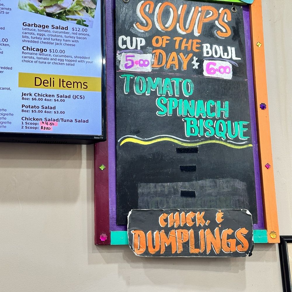 Ain't She Sweet Cafe - a menu on the wall - Coffee & Tea Near Me - Chicago, Illinois