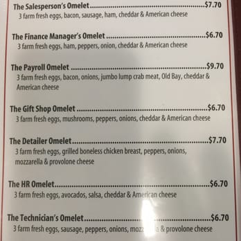 The Cafe - Breakfast Menu. - Coffee & Tea Near Me - Greencastle, Pennsylvania