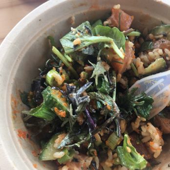 The Poké Company - Tuna, salmon, avocado lime dressing, brown rice, kale, cucumbers. - Poke Near Me - Des Moines, Iowa The Poké Company - Tuna, salmon, avocado lime dressing, brown rice, kale, cucumbers. - Poke Near Me - Des Moines, Iowa