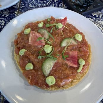 Holbox - Tuna tartare tostada - Latin American Near Me - Los Angeles, California Holbox - Tuna tartare tostada - Latin American Near Me - Los Angeles, California