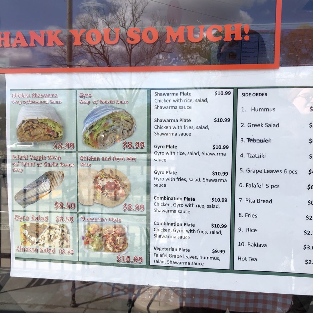 Merhaba Shawarma - a menu in a window - Mediterranean Near Me - Clarkston, Georgia Merhaba Shawarma - a menu in a window - Mediterranean Near Me - Clarkston, Georgia
