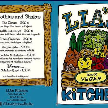 Lia's Kitchen - Menu - drinks and deserts - Vegan Near Me - Berlin, BE Lia's Kitchen - Menu - drinks and deserts - Vegan Near Me - Berlin, BE