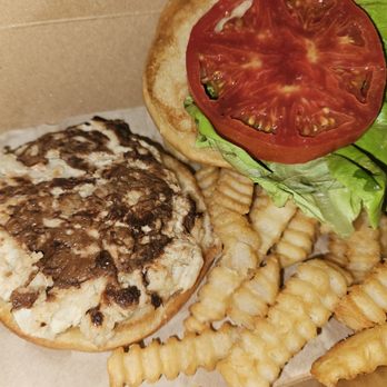 Somewhere - crab cake sandwich with fries - Breakfast & Brunch Near Me - Rehoboth Beach, Delaware Somewhere - crab cake sandwich with fries - Breakfast & Brunch Near Me - Rehoboth Beach, Delaware