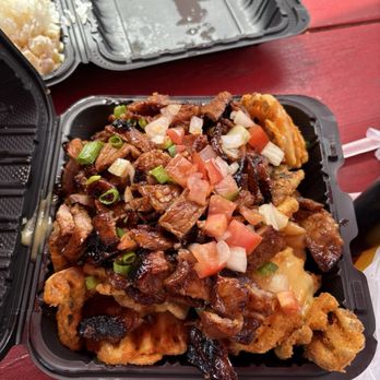 Grind Wit Tryz - Loaded waffle fries - Filipino Near Me - Portland, Oregon
