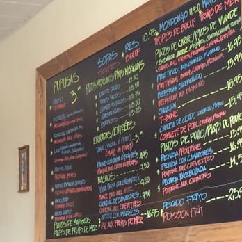 Los Planes - Menu board for ordering - Salvadoran Near Me - Montreal, Quebec