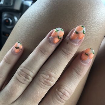 Anew Nail Spa - I said I wanted cute peaches and this was the result, so cute - Nail Salons Near Me - Tulsa, Oklahoma Anew Nail Spa - I said I wanted cute peaches and this was the result, so cute - Nail Salons Near Me - Tulsa, Oklahoma