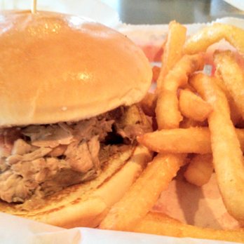 Ray's BBQ - Chopped brisket sandwich w/ fries as side - Barbeque Near Me - Norman, Oklahoma Ray's BBQ - Chopped brisket sandwich w/ fries as side - Barbeque Near Me - Norman, Oklahoma