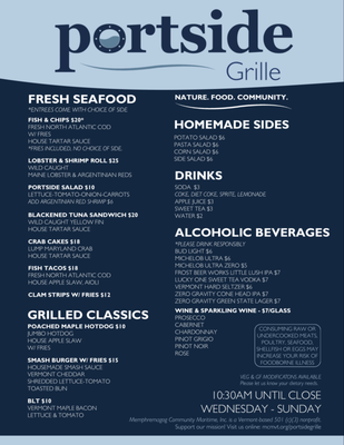 Menu photo 1 Portside Grille Newport, VT Menu photo 1 Portside Grille Newport, VT