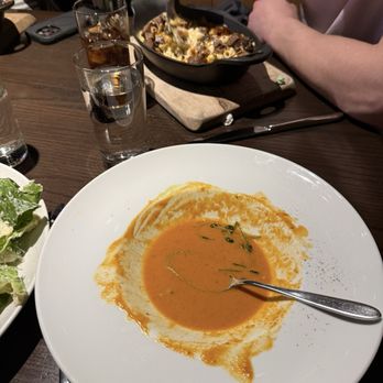 The Tailor and the Cook - Red pepper soup and Brisket Mac and cheese - New American Near Me - Utica, New York The Tailor and the Cook - Red pepper soup and Brisket Mac and cheese - New American Near Me - Utica, New York