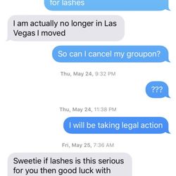 Lash Up Lounge - DO NOT TRUST REBECCA. DO NOT TRUST. PS.. I got my $$ back