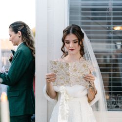 Hey Love Studio - First touch and private vows at wedding.