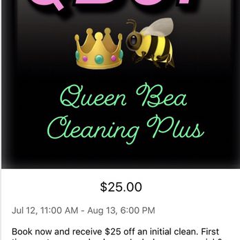 Queen Bea Cleaning Plus - Google deal available for Yelp customers also! Take advantage and get your free quote and cleaning today! - Home Cleaning Near Me