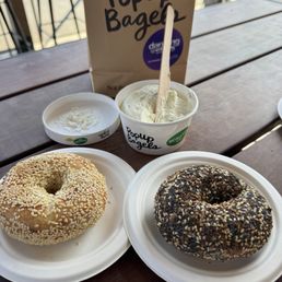 Sesame and Everything Bagel with Scallion Cream Cheese Sesame and Everything Bagel with Scallion Cream Cheese