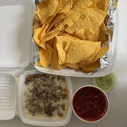 Chips, Salsa, and Pancho Dip