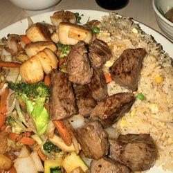 Zen Japanese Steakhouse And Sushi Bar - Steak and scallop hibachi dinner
