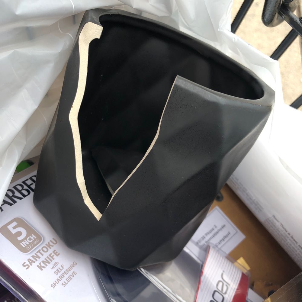 Broken planter