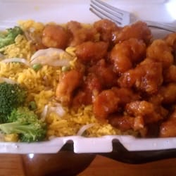 New Dragon - General Tso chicken with fried rice!