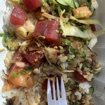 Ry's Poke Shack - Average Poke with some very hard to chew fish. - Hawaiian Near Me - Pasadena, California Ry's Poke Shack - Average Poke with some very hard to chew fish. - Hawaiian Near Me - Pasadena, California