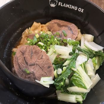 Flaming Ox - DRY Traditional Beef Noodles 紅燒牛肉乾麵 - Taiwanese Near Me - San Jose, California