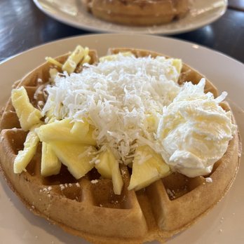 Kihei Caffe Lahaina - Coconut waffles - Breakfast & Brunch Near Me - Lahaina, Hawaii Kihei Caffe Lahaina - Coconut waffles - Breakfast & Brunch Near Me - Lahaina, Hawaii
