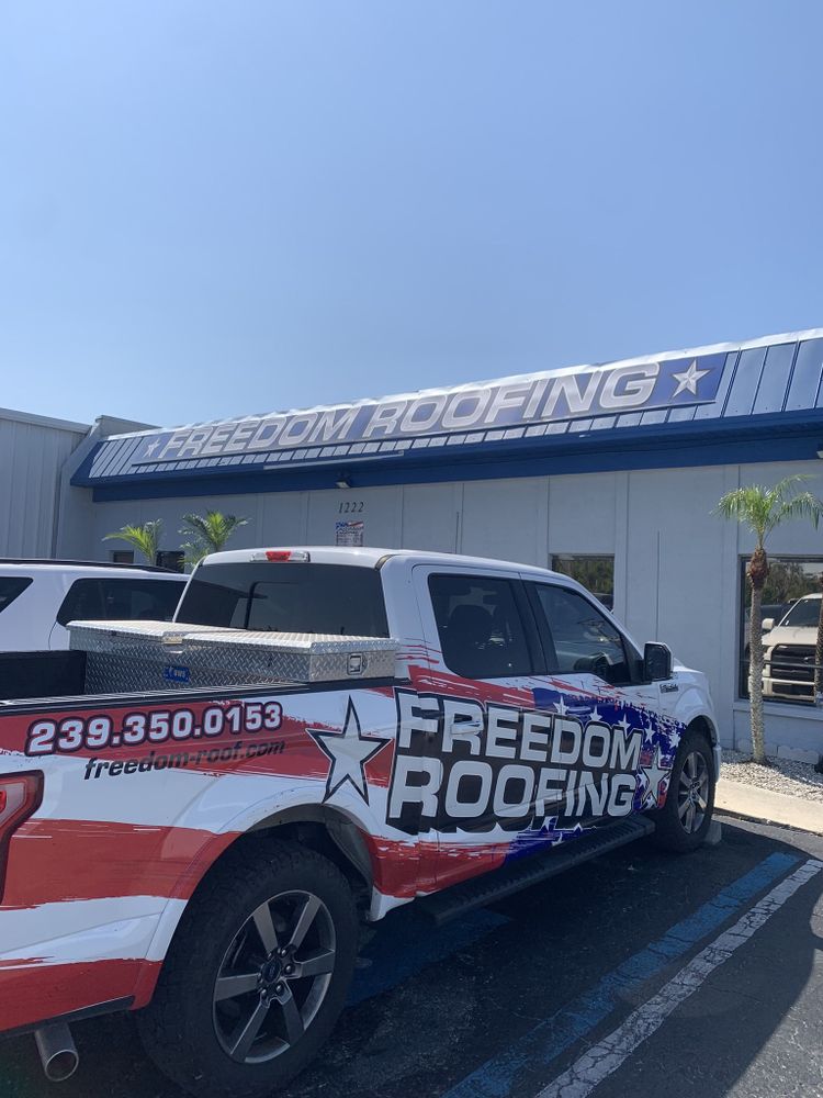 Slide of Freedom Roofing
